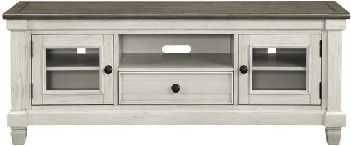 Granby TV Stand White/Brown - Lifestyle Furniture