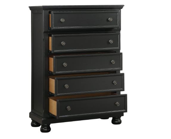 Laurelin Black Chest of Drawers - Lifestyle Furniture