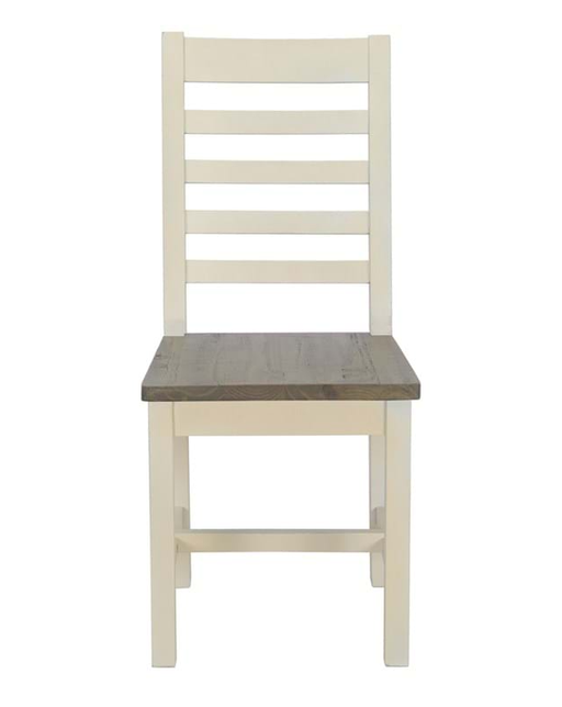 Wood Dining Chair Lark Brown/Classic Ivory - Lifestyle Furniture