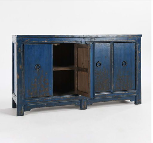 Amherst 4Dr Buffet Antique Blue - Lifestyle Furniture