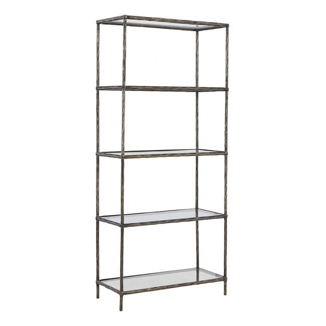 Ryan Bookcase Silver - Lifestyle Furniture