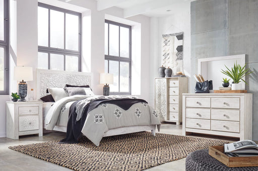 Catalina Panel Bed with Dresser & Mirror - Lifestyle Furniture