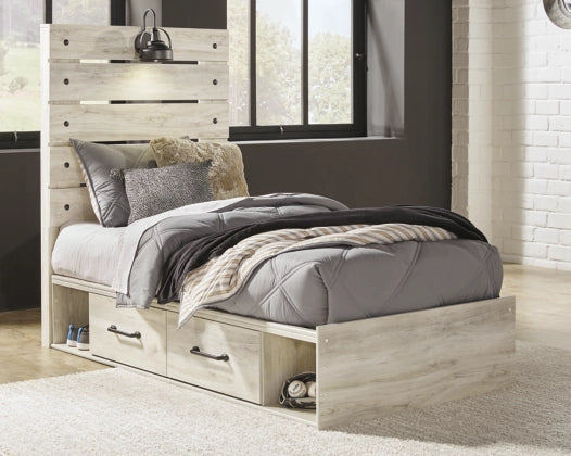 Jayden Bed with 2 Storage Drawers - Lifestyle Furniture