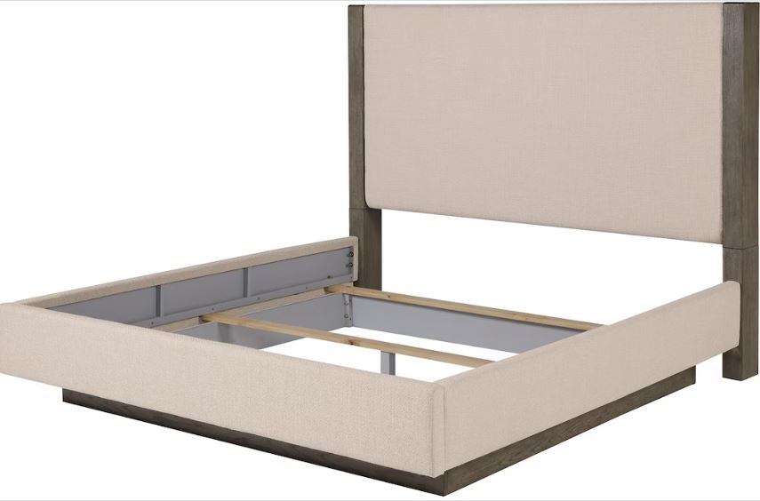 Andrea Upholstered Bed with Dresser & Mirror - Lifestyle Furniture