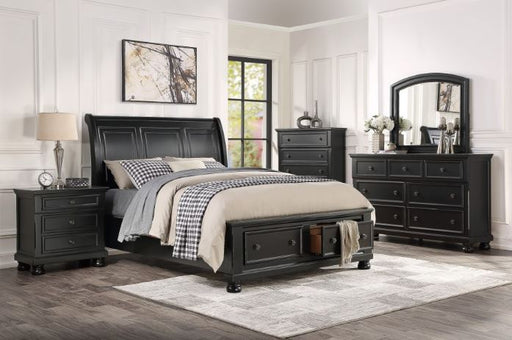 Laurelin Black Bed with Dresser and Mirror - Lifestyle Furniture