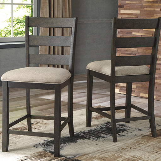 brown country style counter stool