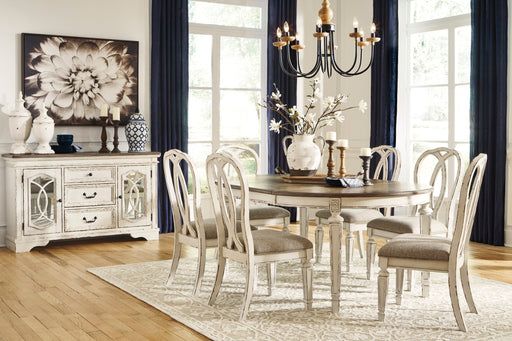 Farmhouse Style Oval table wood Counter Height Dining Set - Lifestyle Furniture
