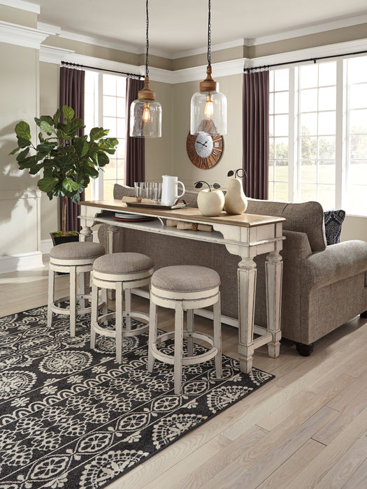 Upholstered swivel barstool small dining set - Lifestyle Furniture