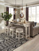 Upholstered swivel barstool small dining set - Lifestyle Furniture