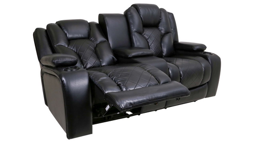 This Megatron Motion Reclining Sofa is the perfect addition to any living room. The combination of its tasteful contemporary style and plush furnishing makes it a must-have for any home. 