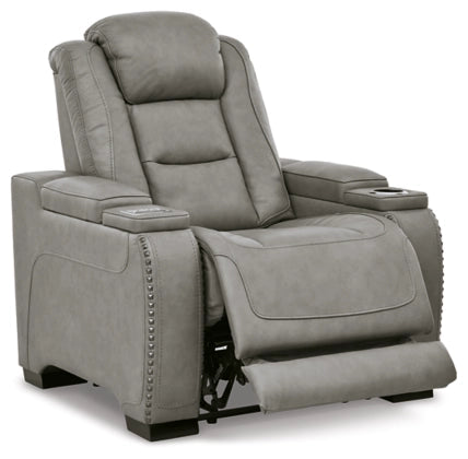 Denver Reclining (Grey) Power Recliner - Lifestyle Furniture