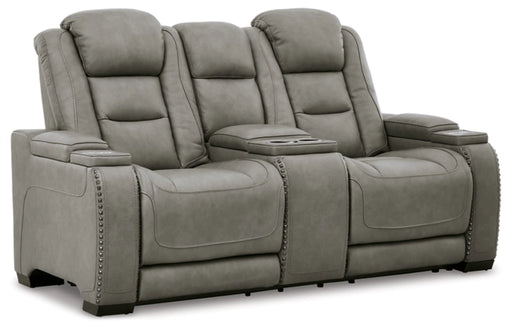 Denver Reclining (Grey) Power Reclining Loveseat - Lifestyle Furniture