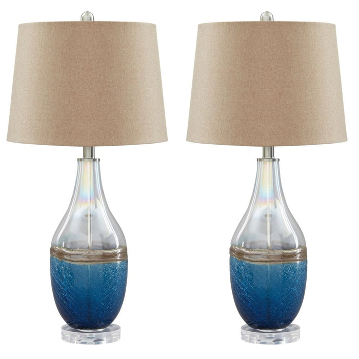 Glass Table Lamp - Lifestyle Furniture