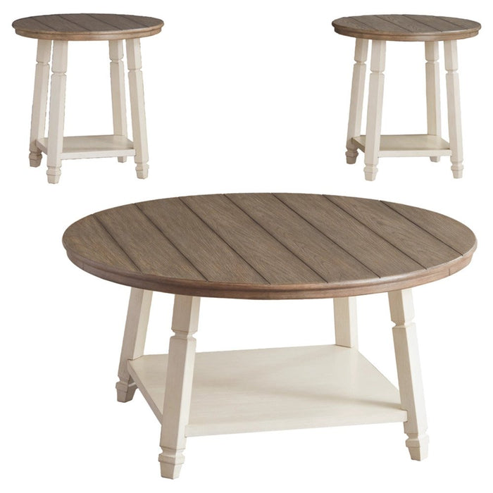 The simple lines of the Shaster Occasional Table Set are sure to be the highlight of your living area. This set includes a coffee table and two end tables.