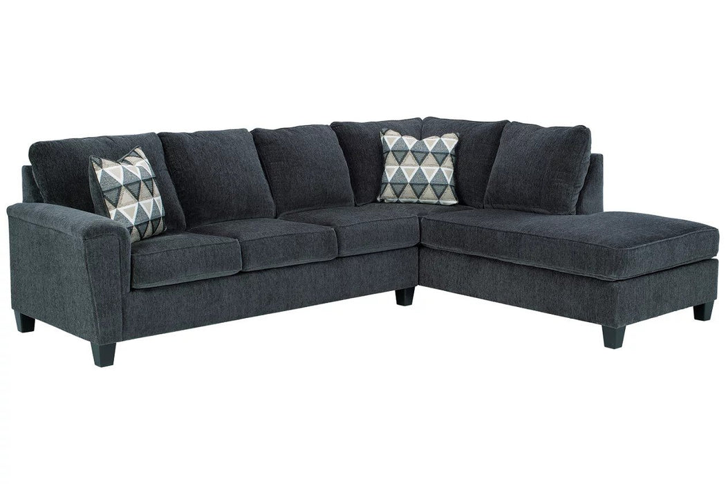 The Raina sectional offers a unique design that is sure to impress. This stylish and versatile sectional will allow you to enjoy the convenience