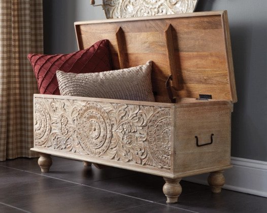 Fossil Ridge Storage Bench - Lifestyle Furniture