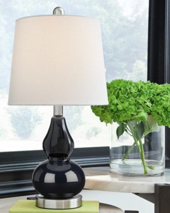 Makana Table Lamp Navy - Lifestyle Furniture