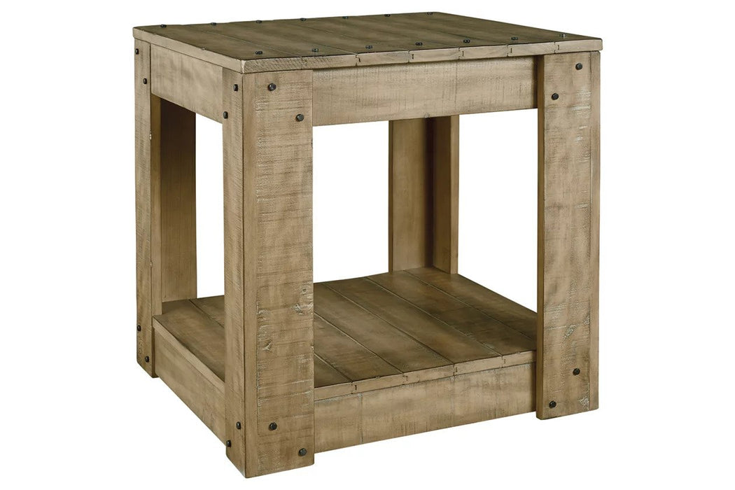 This brown occasional table set pieces take on the comfortable, worn look of weathered wood - Lifestyle Furniture