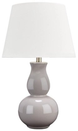 Featuring a grey finish, this lamp will add a touch of elegance to any decor. The metallic details provide an accentuating look to the overall design - Lifestyle Furniture