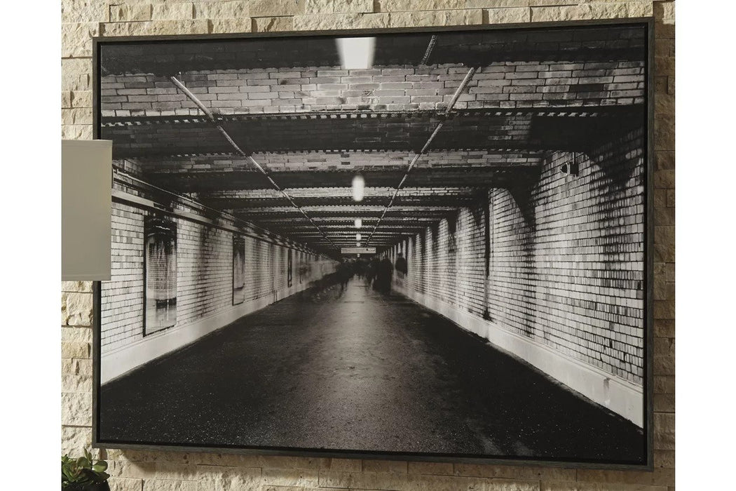 This framed canvas art print is perfect paired with our smaller version of this striking artwork. The large industrial-style tribal arrow prints can help you set the tone of your space in a decorative yet sophisticated way - Lifestyle Furniture