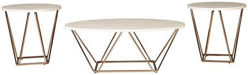 Each table features a faux marble tabletop and light goldtone metal base, making it the perfect addition to any room - Lifestyle Furniture