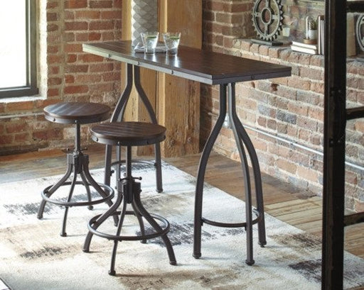 Odium Counter Height Dining Table and Bar Stools (Set of 3) - Lifestyle Furniture