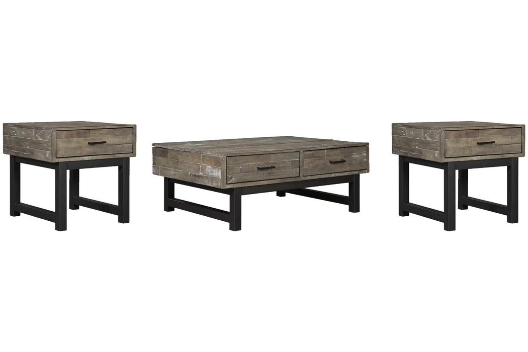 Our Mondoro 3-Piece Occasional Table Set is full of rustic charm with clean, modern lines giving you a little something extra.