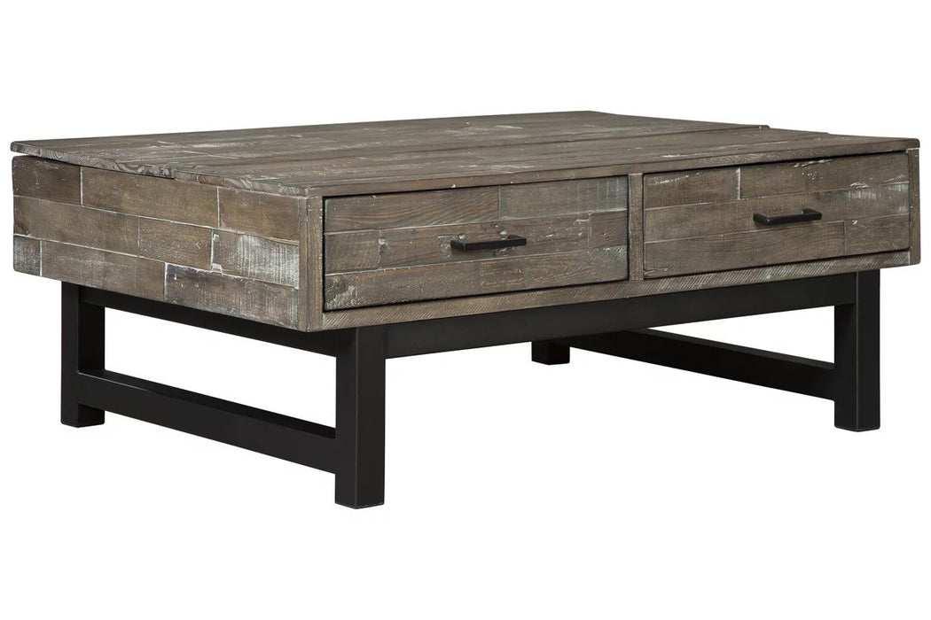 The coffee table feature solid wood tops for a rich look, while the durable base of the cocktail table gives it stability.
