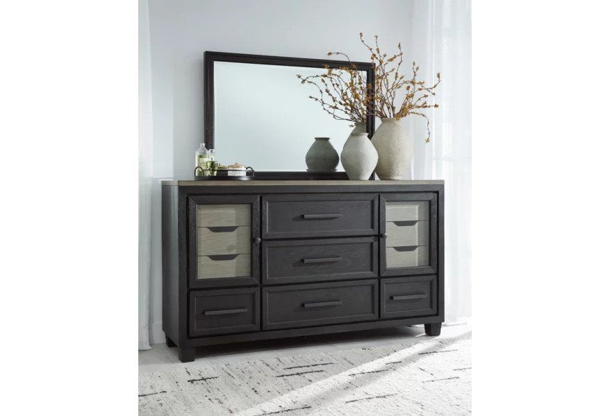 France Bedroom Dresser + Mirror - Lifestyle Furniture