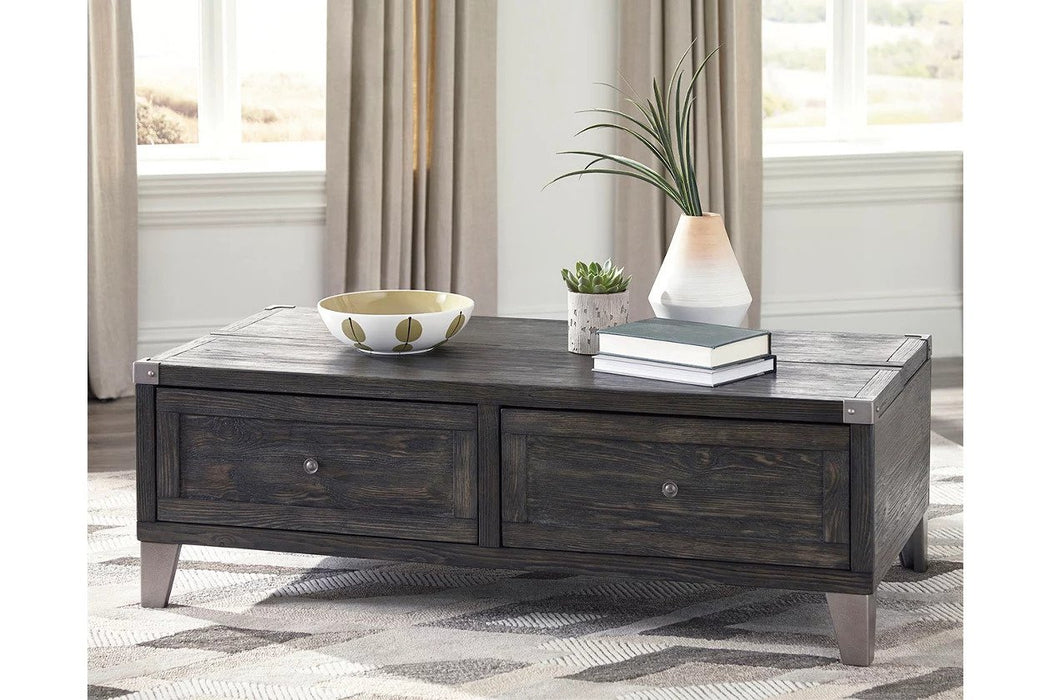 Crafted from solid wood frame in warm grey color, this glossy set is the perfect finishing touch to your home decor.