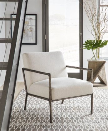 For maximum comfort, this chair features a high back and padded arms. The durable, soft-to-touch upholstery is made of white polyester fabric allowing you to keep the furniture looking new for years to come.