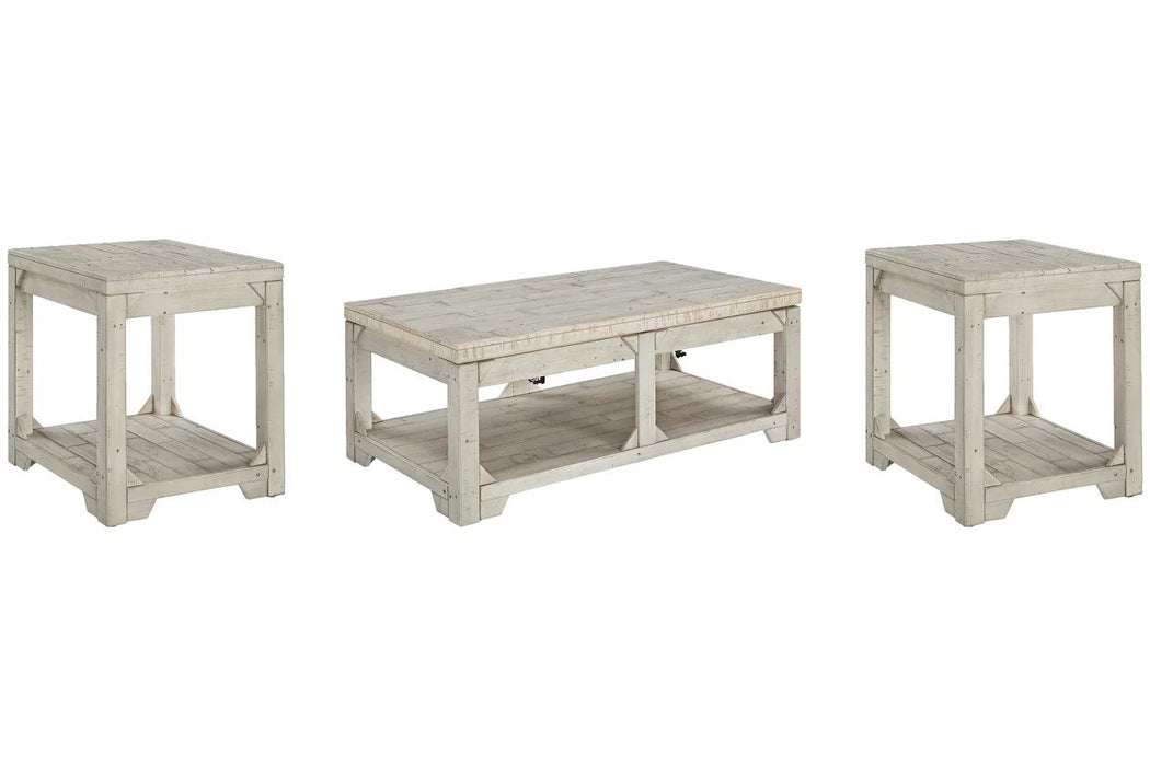Complete your living room decor with a beautiful occasional table set from the Style_Farmhouse collection. The Occassional Table Set features three modern pieces in rectangular and square shapes.