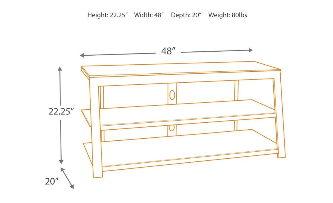 Rollynx  48" TV Stand - Lifestyle Furniture