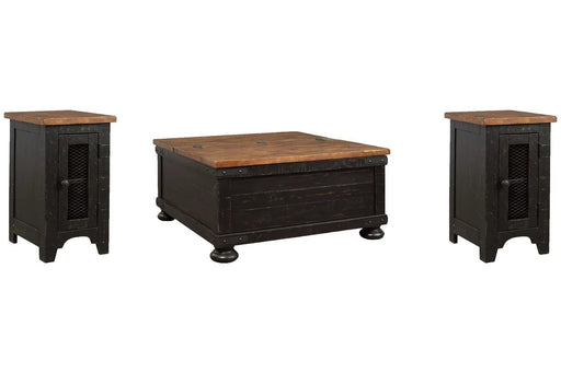 Its two-tone finish of distressed brown and a lightly stained work together to give the set a rustic, yet chic look - Lifestyle Furniture