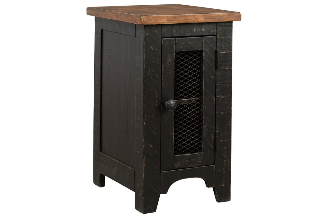 Rustic styling, two tone distressed finish, and modern conveniences make this table set a styling focal point for your home - Lifestyle Furniture