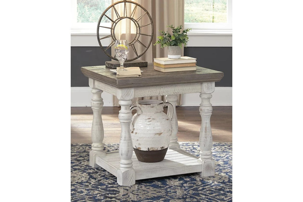 this table set is constructed of solid rubberwood and  beautifully finished in two tone - Lifestyle Furniture