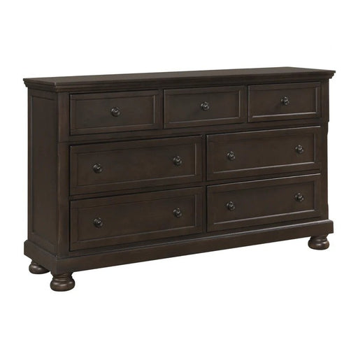 Lincoln Black Chery Dresser & Mirror - Lifestyle Furniture