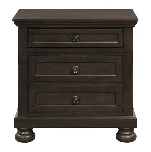 Lincoln Black Chery Nightstand - Lifestyle Furniture
