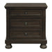 Lincoln Black Chery Nightstand - Lifestyle Furniture