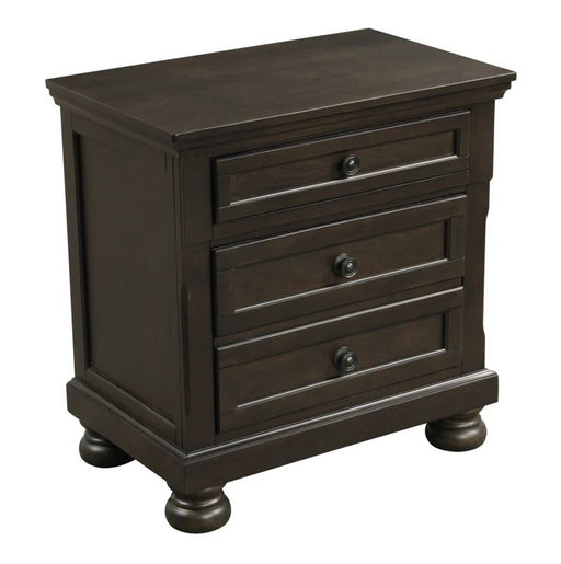 Lincoln Black Chery Nightstand - Lifestyle Furniture