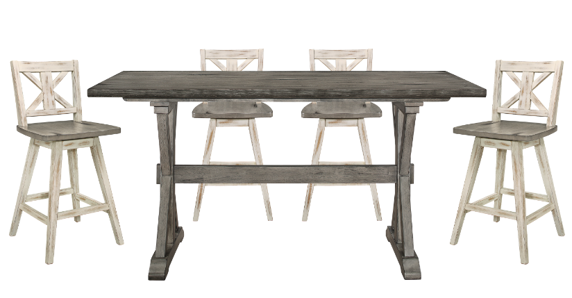 Fayette Counter Height White - Lifestyle Furniture