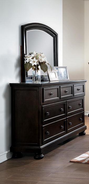 Lincoln Black Chery Dresser & Mirror - Lifestyle Furniture