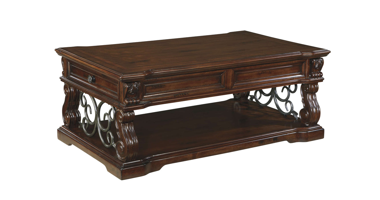 Finished in a rich brown tone that lends warmth and natural style to your home.