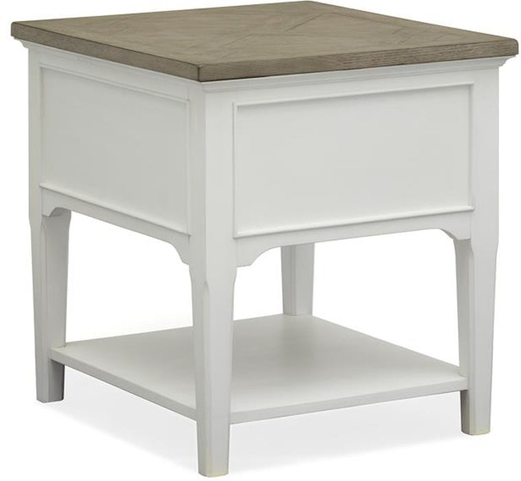 Cottage End Table - Pearl White - Lifestyle Furniture