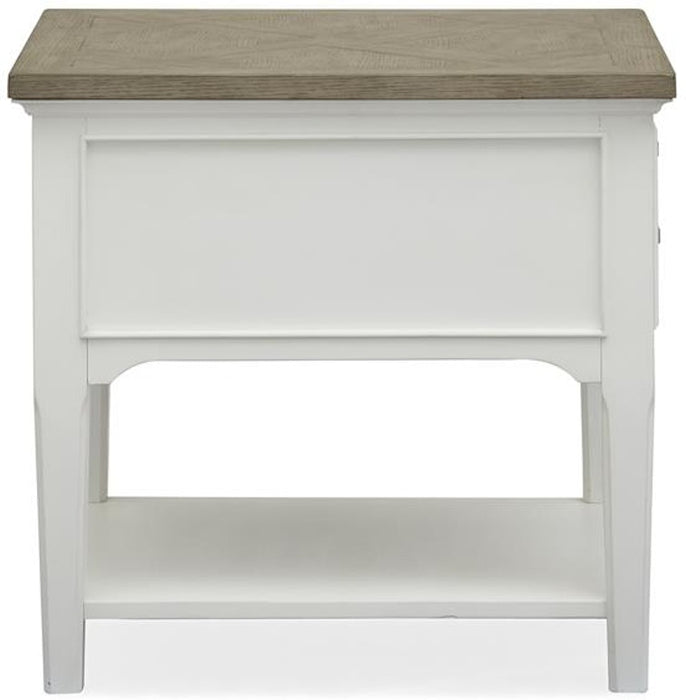 Cottage End Table - Pearl White - Lifestyle Furniture