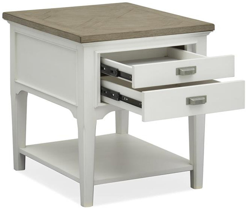 Cottage End Table - Pearl White - Lifestyle Furniture