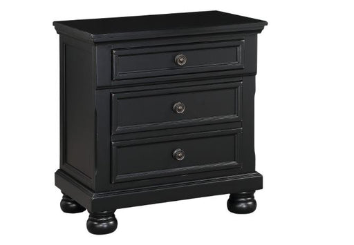 Laurelin Black Nightstand - Lifestyle Furniture