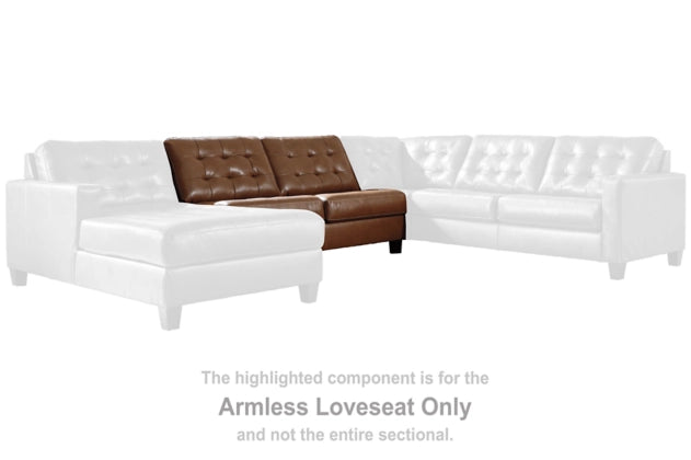 Basstrick Armless Loveseat - Lifestyle Furniture