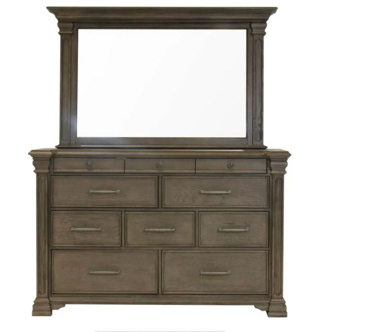 Kings Court Storage Bed With Dresser, Mirror - Lifestyle Furniture