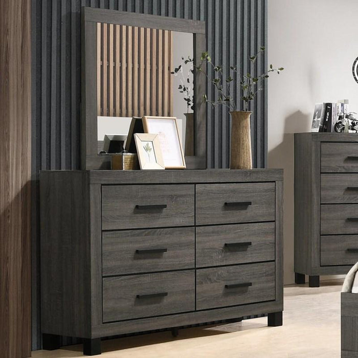 Railtown Grey With Dresser, Mirror & Nightstand - Lifestyle Furniture